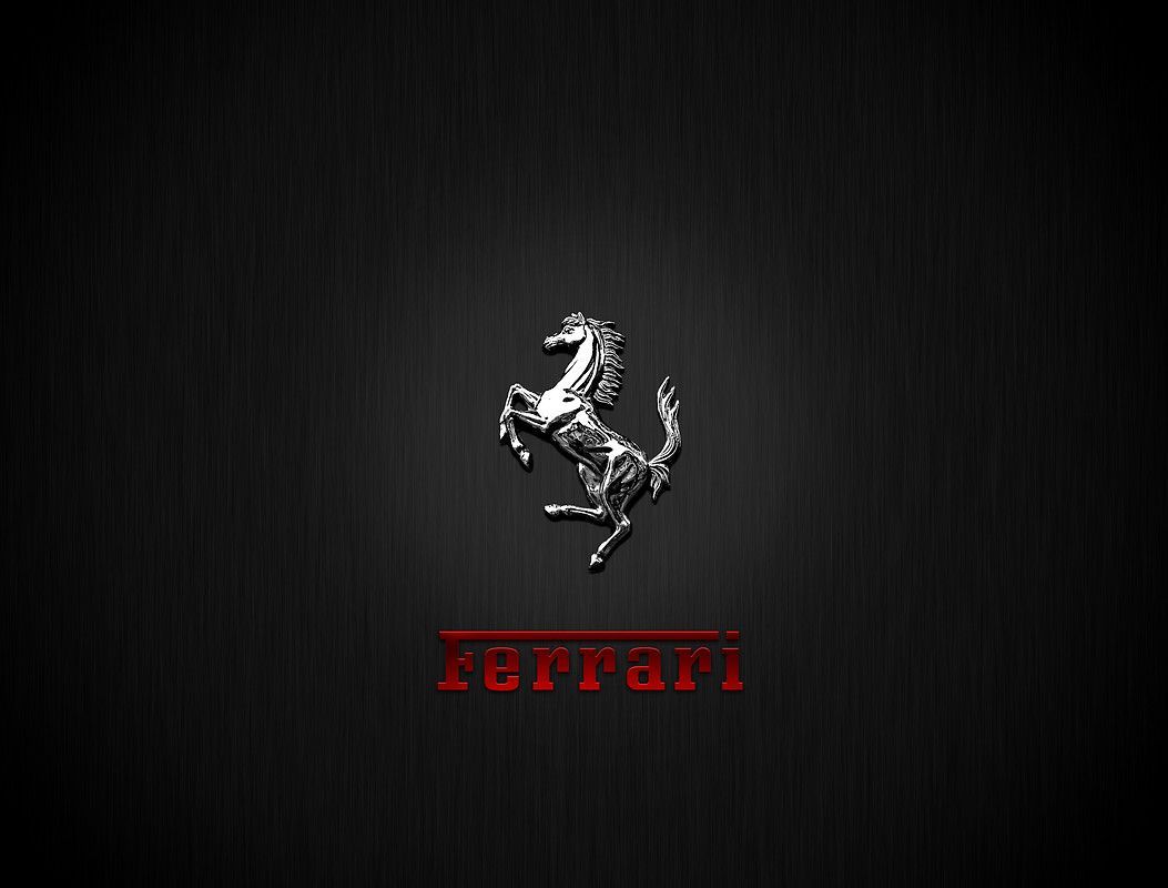 Black Ferrari Logo Wallpaper free