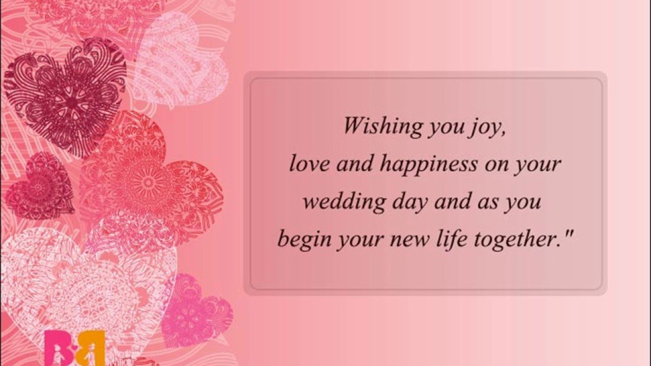 Wedding wish card image