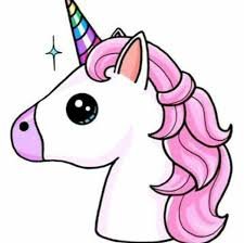 Cute unicorn clip art image