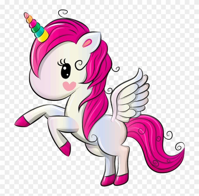 Beautiful clip art Unicorn image