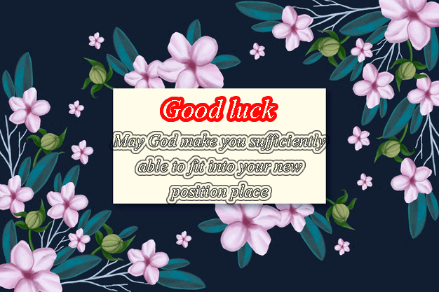 Good luck best wishes for new job